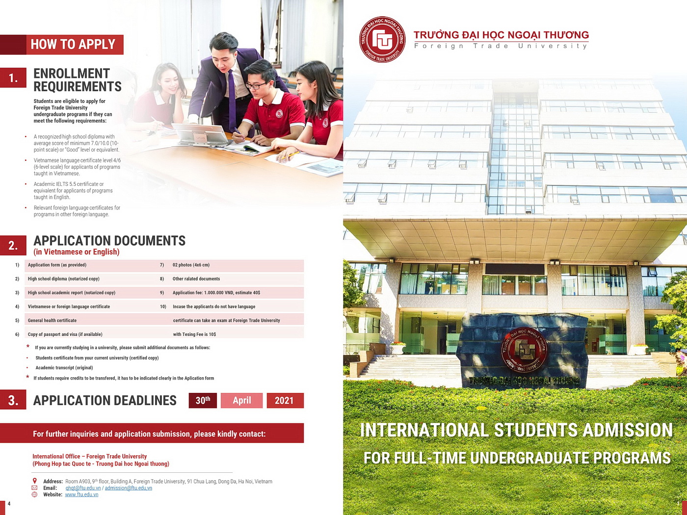 International Students Admission 2021 